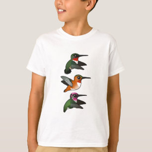 T-shirt 3 colibris Birdorés en vol