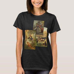 T-shirt 3 contes de fées victoriens vintage différents