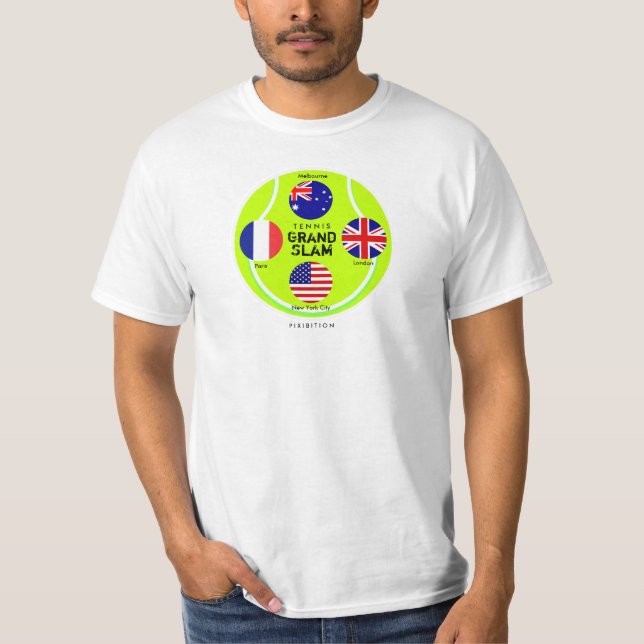 T-shirt 3 de Grand Chelem de tennis (Devant)