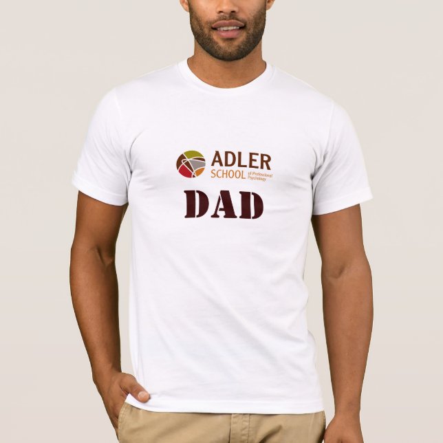 T-shirt 3 de papa d'école d'Adler (Devant)