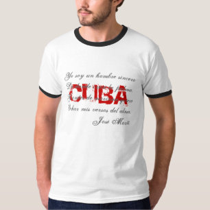 T-shirt 3 de poésie du Cuba Jose Marti