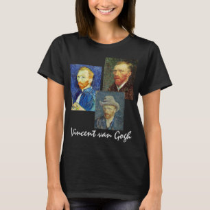 T-shirt 3 différents autoportraits de Vincent van Gogh