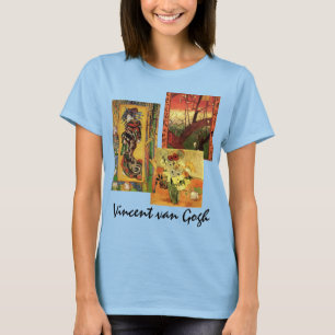 T-shirt 3 différents van Gogh Vintage Art japonais