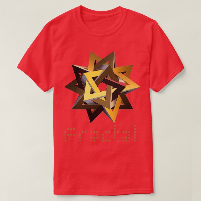 T-shirt 3 dimensions fractales (Design devant)