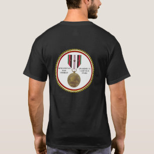 T-SHIRT 3 ÉTOILES DE CAMPAGNE VÉTÉRAN DE GUERRE EN AFGHANI