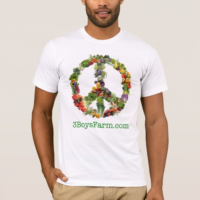T-shirt 3 garçons Farm MED hommes T (Bella Canvas) (Devant)