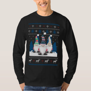 T-shirt 3 Gnomes nordiques suédois Nisse Tomte mauvais Noë