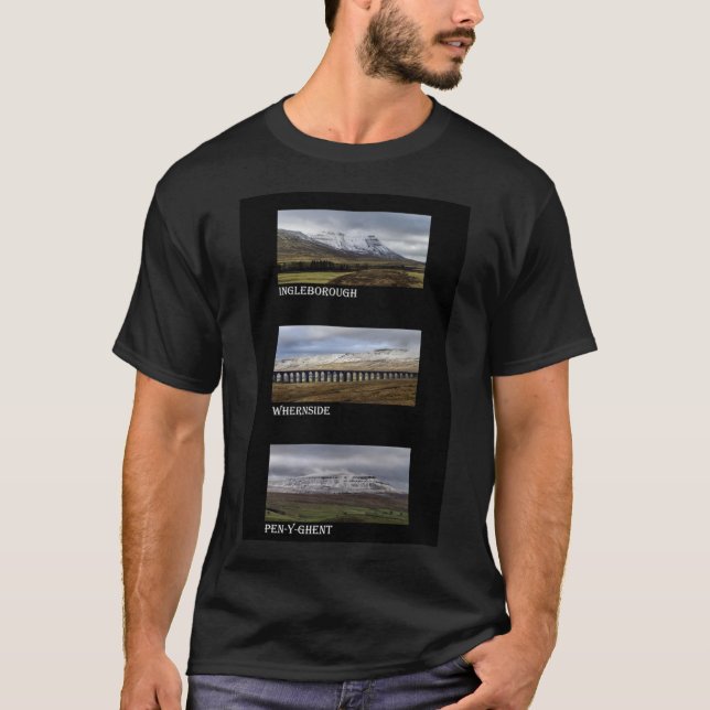 T-shirt 3 Highest Peaks Of The Yorkshire Dales Classic T-S (Devant)