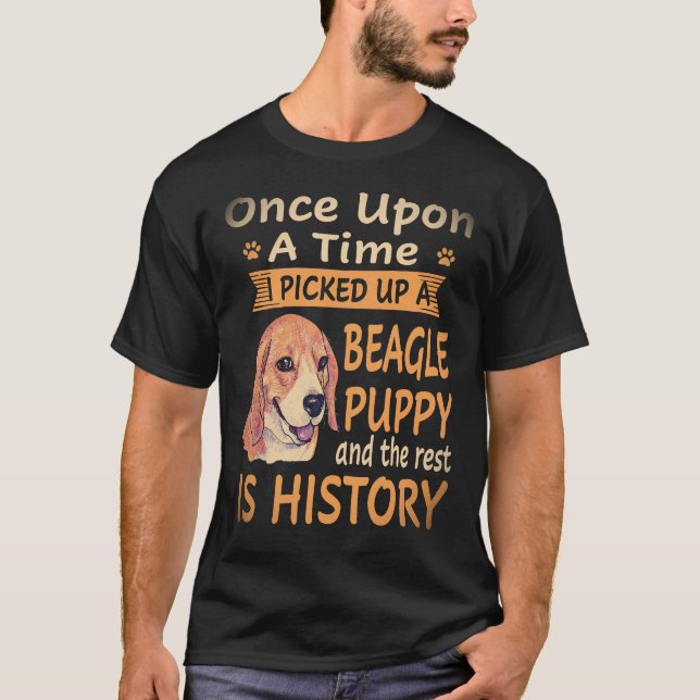 T-shirt 3 Il était une fois - chiot Beagle Beagle (Devant)