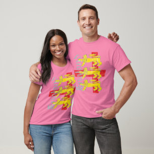 T-shirt 3-Lions et croix de St George (cru)