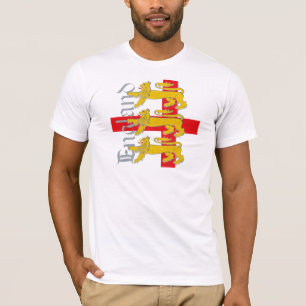 T-shirt 3 lions sur la croix de St George
