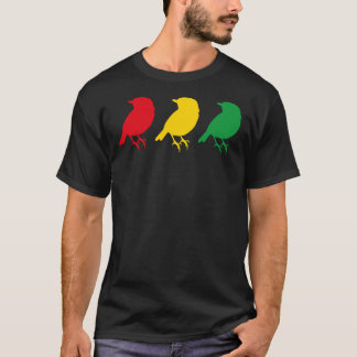 T-shirt 3 Little Birds - Three Birds Rasta Colors Bob Song