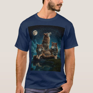 T-shirt 3 loups de repos
