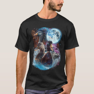 T-shirt 3 Lune Canard Caneton Oiseau Animal