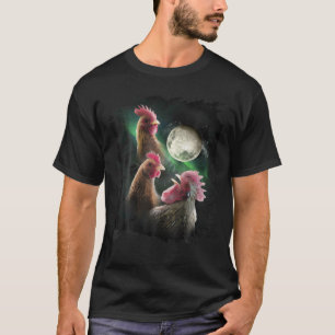 T-shirt 3 Lune de poulet, Poulets de loup, Loups hurlant