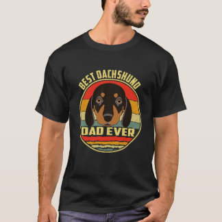 T-shirt 3 Meilleur Papa de Dachshund de tous les temps