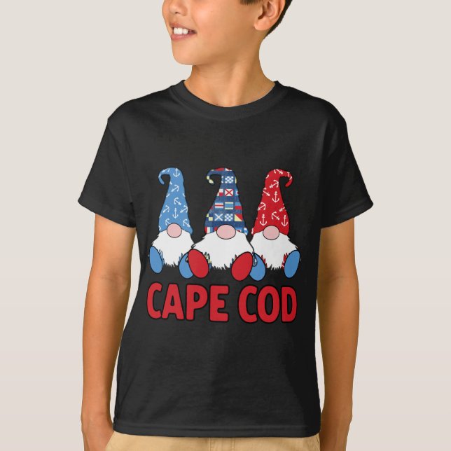 T-shirt 3 Nauti Nauti Gnomes Cap Cod MA Ca (Devant)