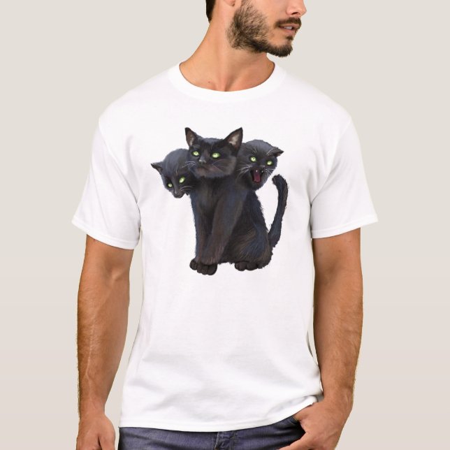T-shirt 3 ont dirigé le minou (Devant)