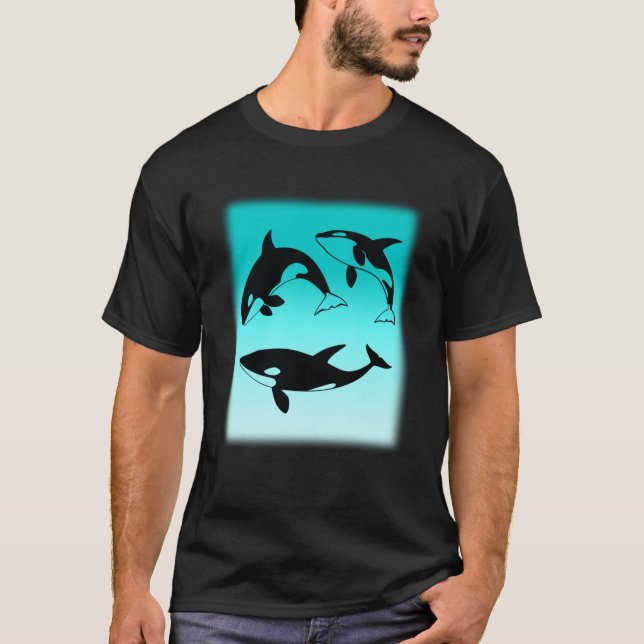 T-shirt 3 Orques de natation (Devant)