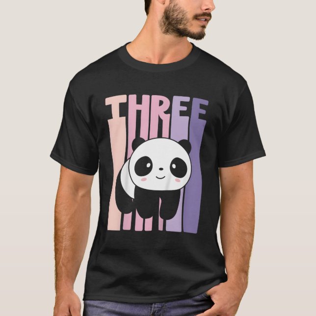 T-shirt 3 Panda 3E B Jour (Devant)
