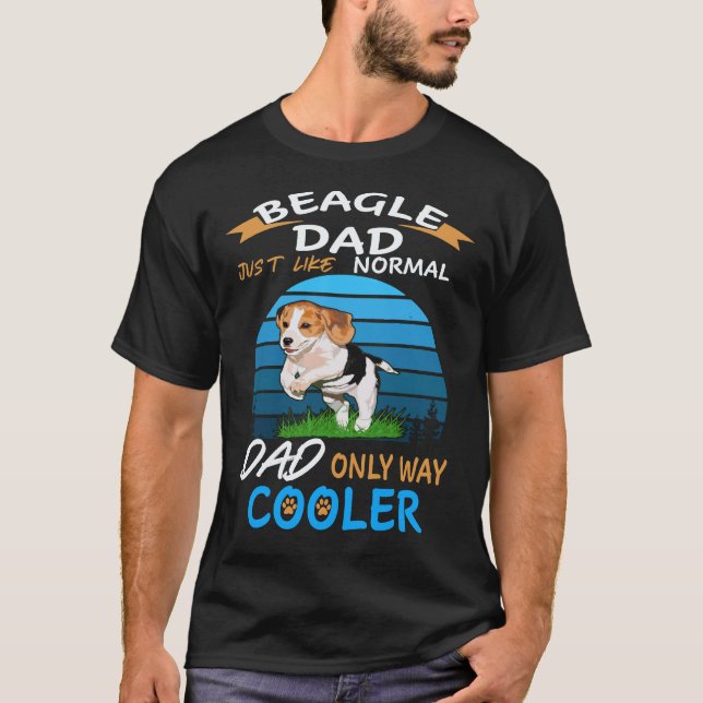 T-shirt 3 Papa - Beagle Papa Glacière Beagle (Devant)