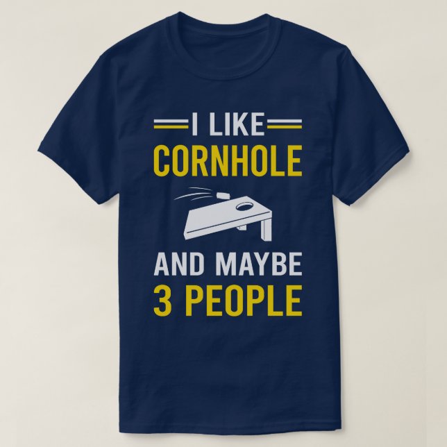 T-shirt 3 personnes Cornhole (Design devant)