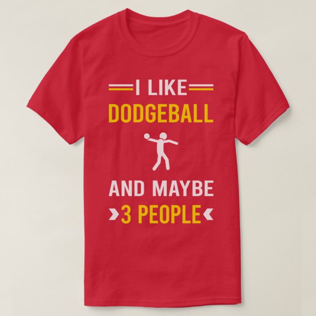 T-shirt 3 personnes Dodgeball (Design devant)