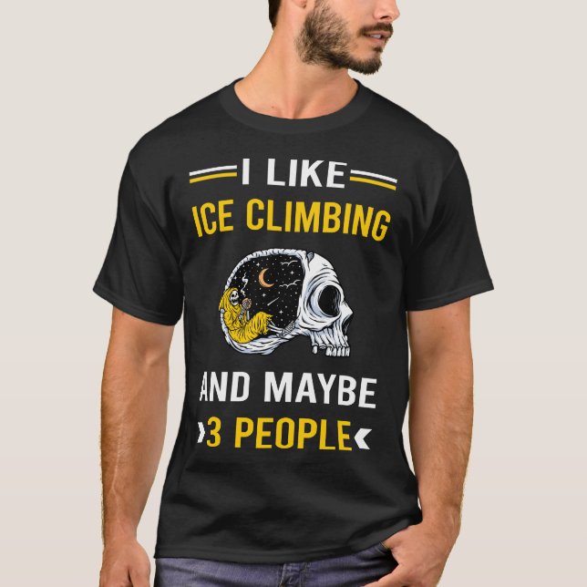 T-shirt 3 personnes Escalade Escalade glace (Devant)