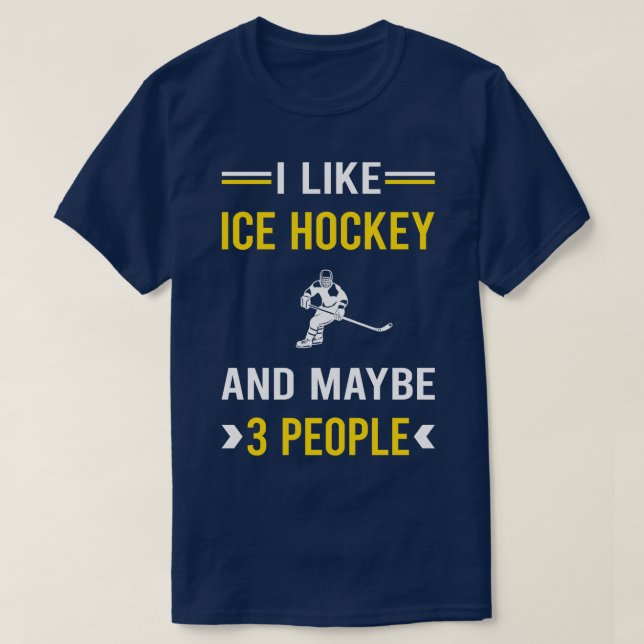 T-shirt 3 Personnes Hockey sur glace (Design devant)