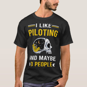 T-shirt 3 personnes Pilote Aviateur Pilote Aviation