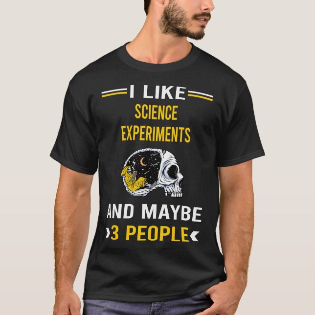 T-shirt 3 Personnes Science Expérience Chimie (Devant)