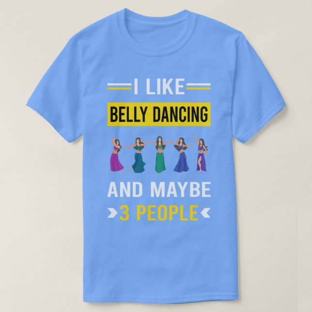 T-shirt 3 Personnes Ventre Danse Danse Bellydance Bellydan (Design devant)