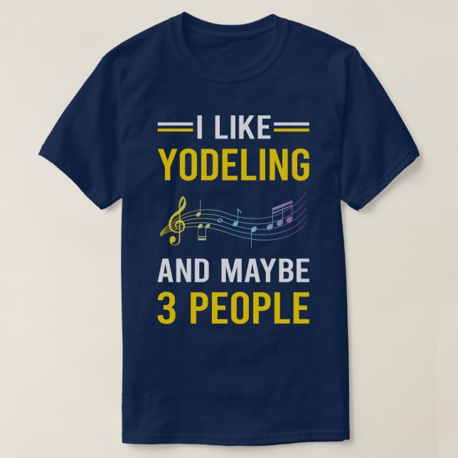 T-shirt 3 personnes Yodeling Yodel (Design devant)