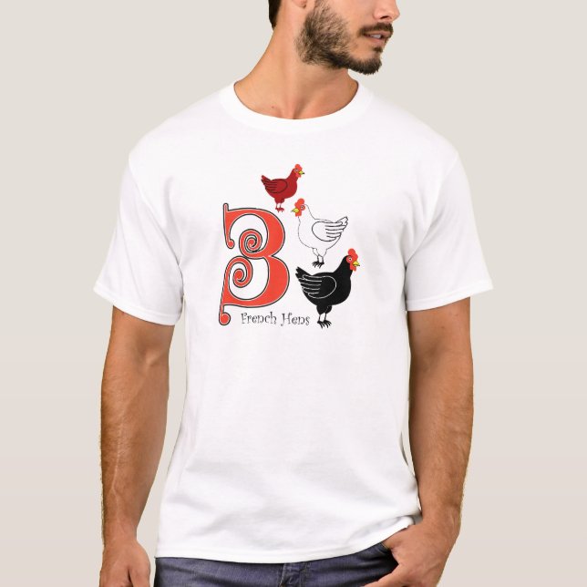 T-shirt 3 poules françaises (Devant)