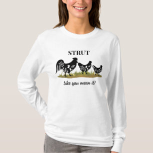 T-shirt 3 Roosters dans une rangée - STRUT Comme vous le v