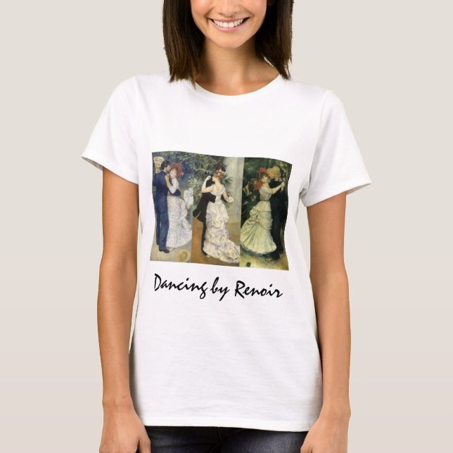 T-shirt 3 scènes de danse différentes par Pierre Renoir (Devant)