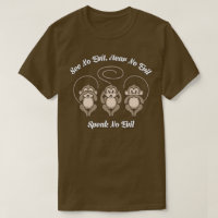 3 singes sages voient l'aucun, entendent l'aucun,
