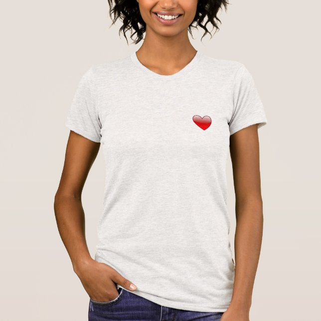 T-shirt <3 sur votre cœur (Devant)