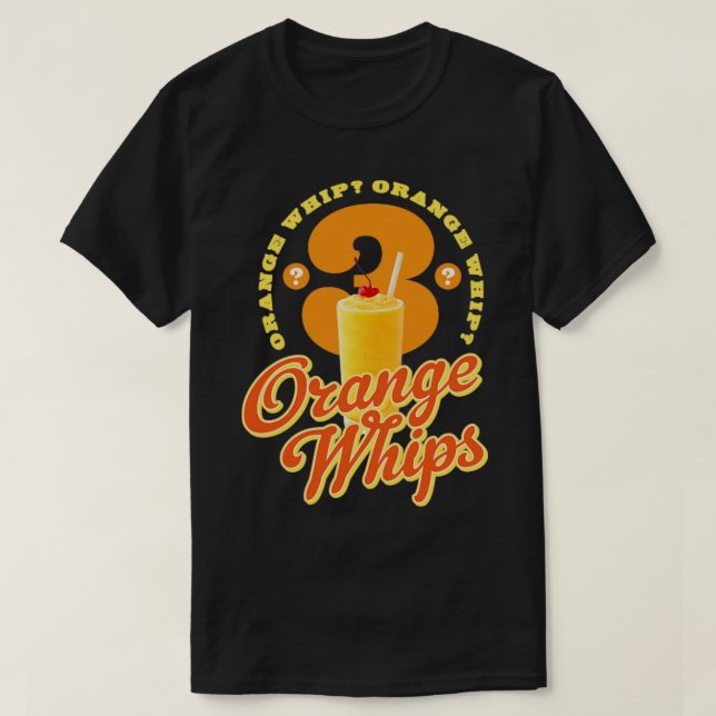 T-shirt 3 Whips orange (Design devant)