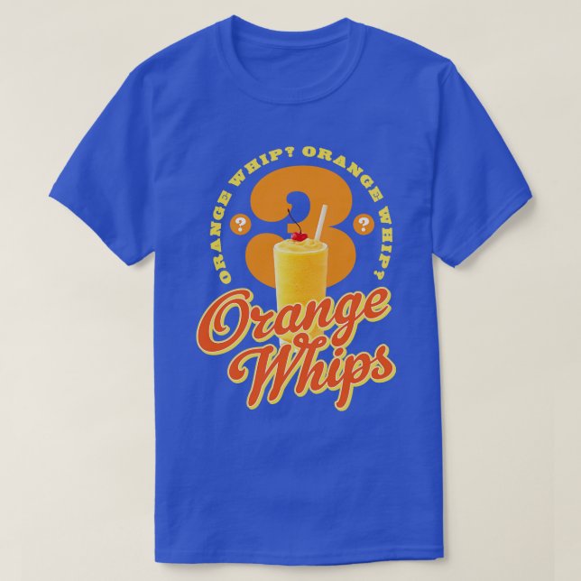T-shirt 3 Whips orange (Design devant)