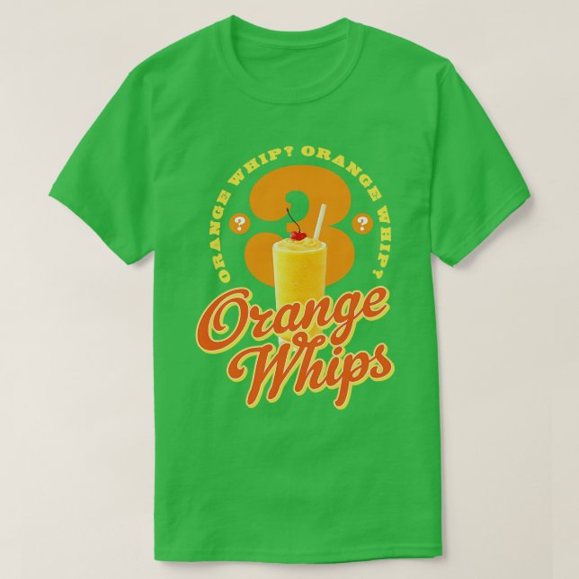 T-shirt 3 Whips orange (Design devant)