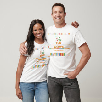 T-shirt 3 X La Couleur Anniversaire Amusant