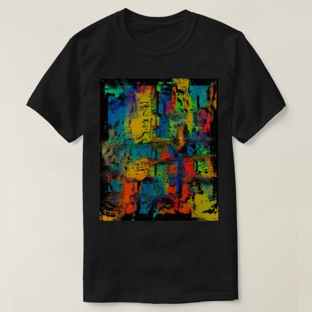 T-shirt 3D coloré Abstrait (Design devant)