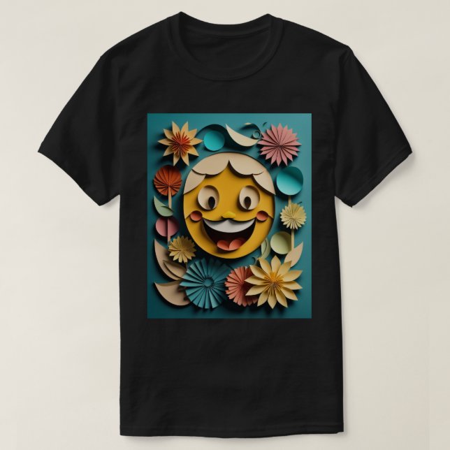 T-shirt 3D Paper Art Design (Design devant)