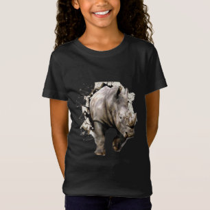 T-Shirt 3d Rhino - African Safari Animal Rhinoceros