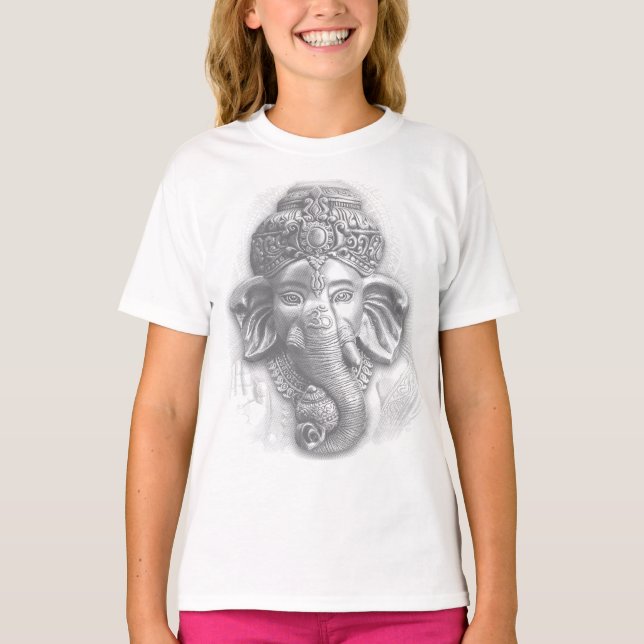 T-shirt 3d Seigneur Ganesha - Om (Devant)