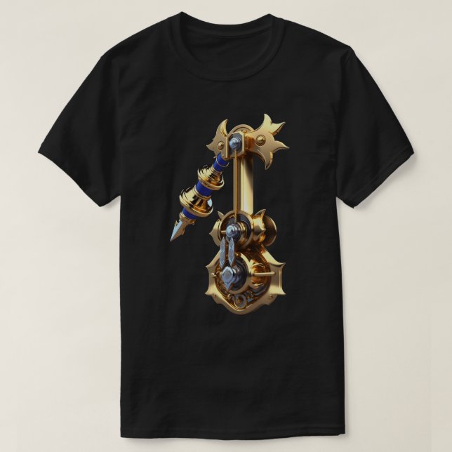T-Shirt 3D - Style guerrier d'Imaginaire épique" (Design devant)