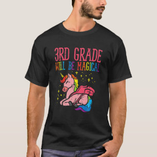 T-shirt 3E Année 3E Magique Unicorne Premier Jour De Schoo
