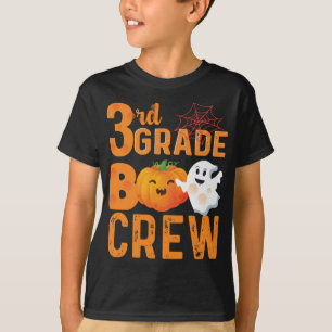 T-shirt 3e année Boo Crew Halloween Cute Citrouille