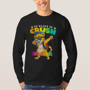 T-shirt 3e année Dabbing Chat Retour à l'école Garçons Fil